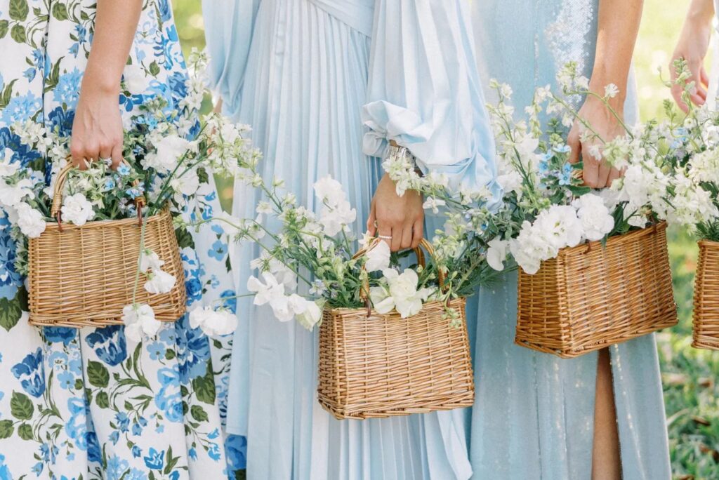 Trend Alert! Bridesmaid Basket Bouquets