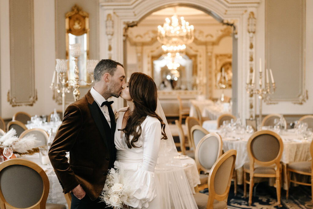 A Neutral-Toned Autumn Castle Wedding: Emily & Simon