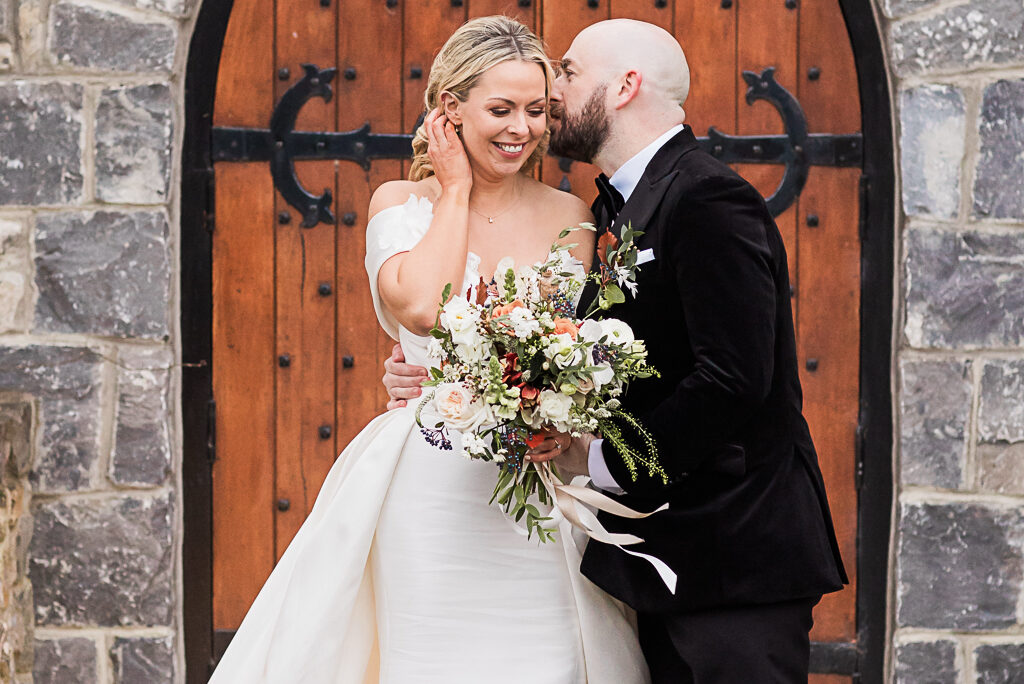 A Rust & Latte-Toned Christmas Barberstown Castle Wedding
