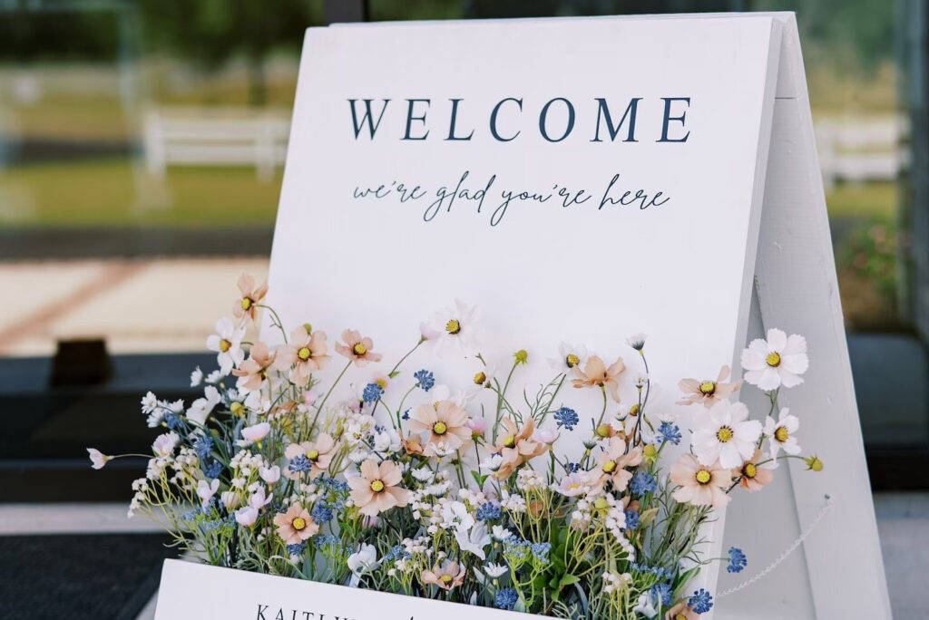 Trend Alert! Flower Box Wedding Signage