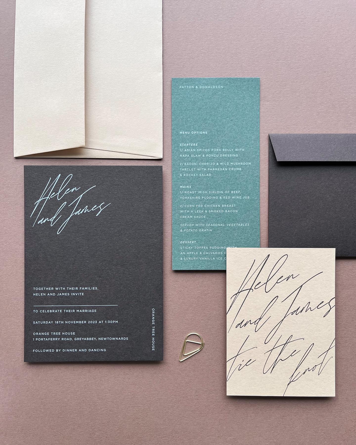 Keady Row | Stylish and Cool Wedding Stationery