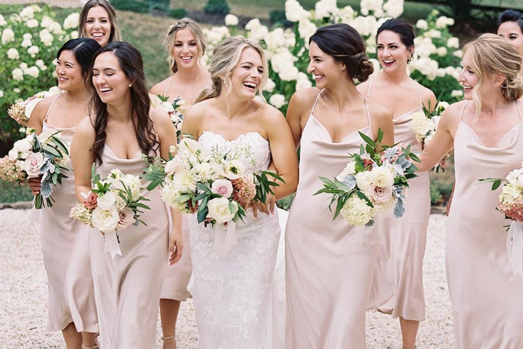 40 Blush Bridesmaid Dresses to Inspire