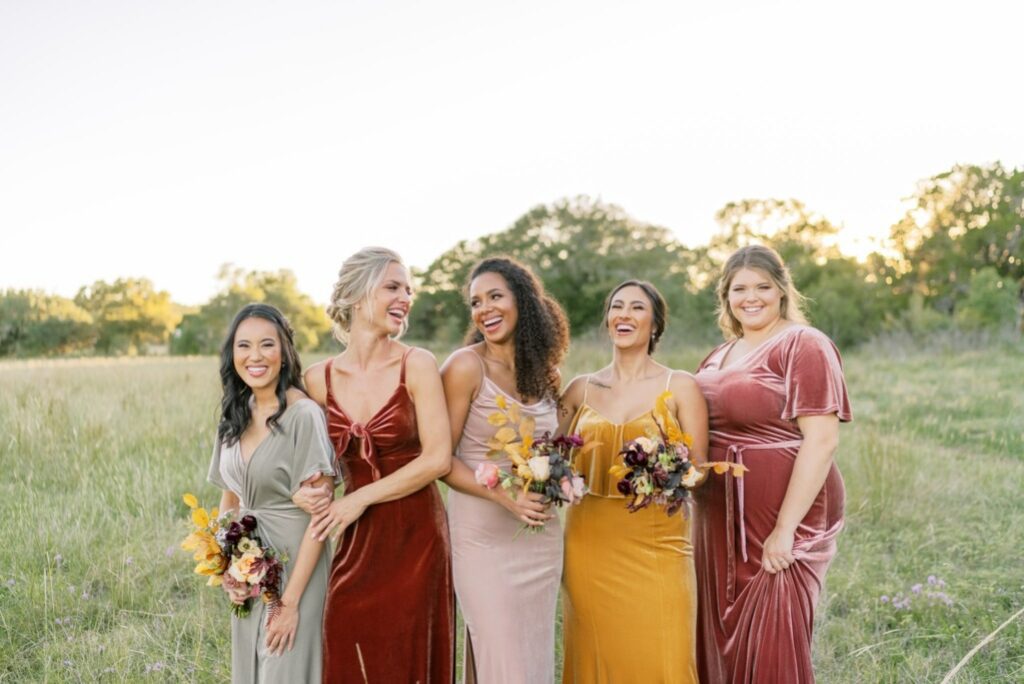 Where to Find Velvet Bridesmaid Dresses + How to Style Them
