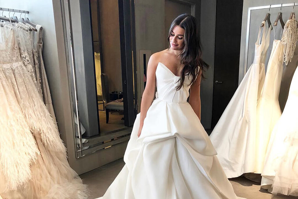 Lea Michele Sourced Her Wedding Dress in a Relatable Way