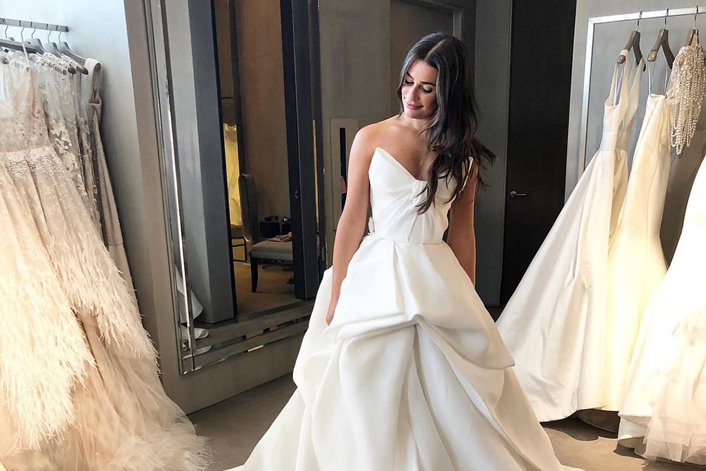 Lea Michele Sourced Her Wedding Dress in a Relatable Way