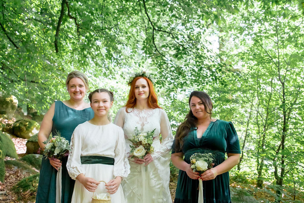A Flower Power Meets Tolkien Woodland Wedding