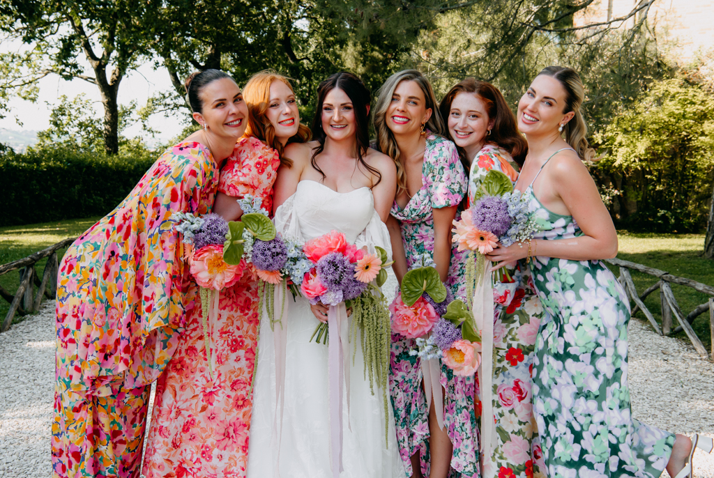 A Colourful Disco Destination Wedding in Italy