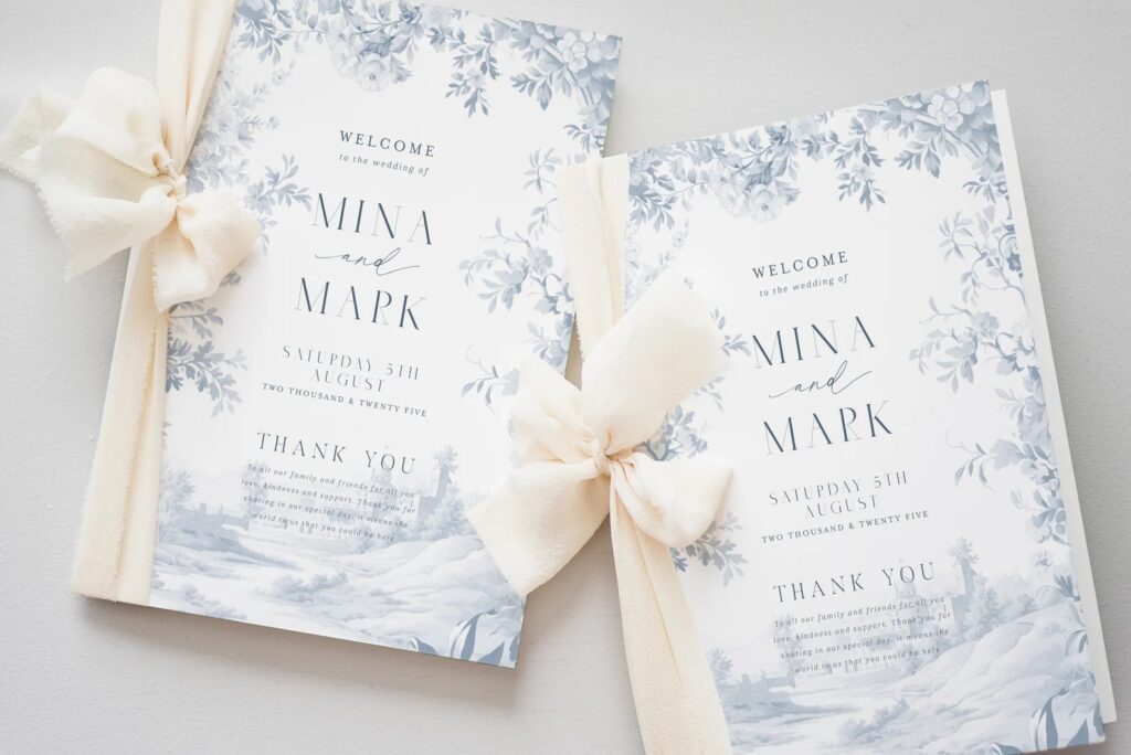 Wedding Program, Order of Service & Ceremony Booklet Ideas