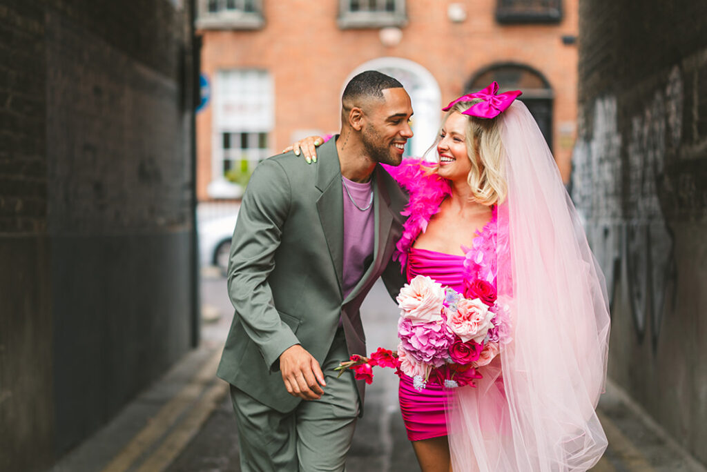 Barbiecore-Meets-Bridal Wedding Inspiration