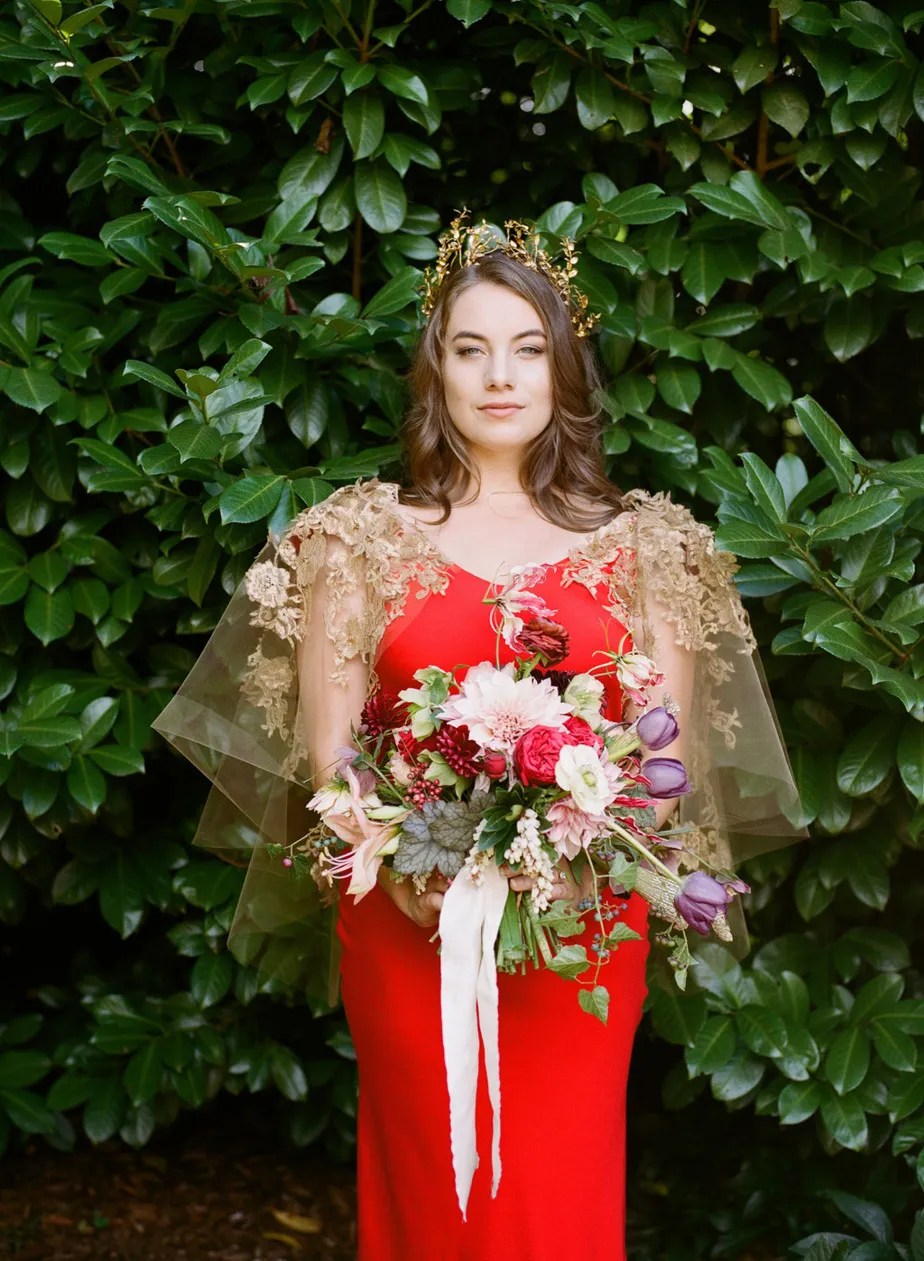 33 Brides in Ravishing Red Wedding Dresses