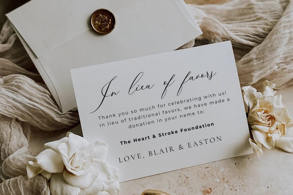 Give in Celebration: Irish Charity Wedding Favours