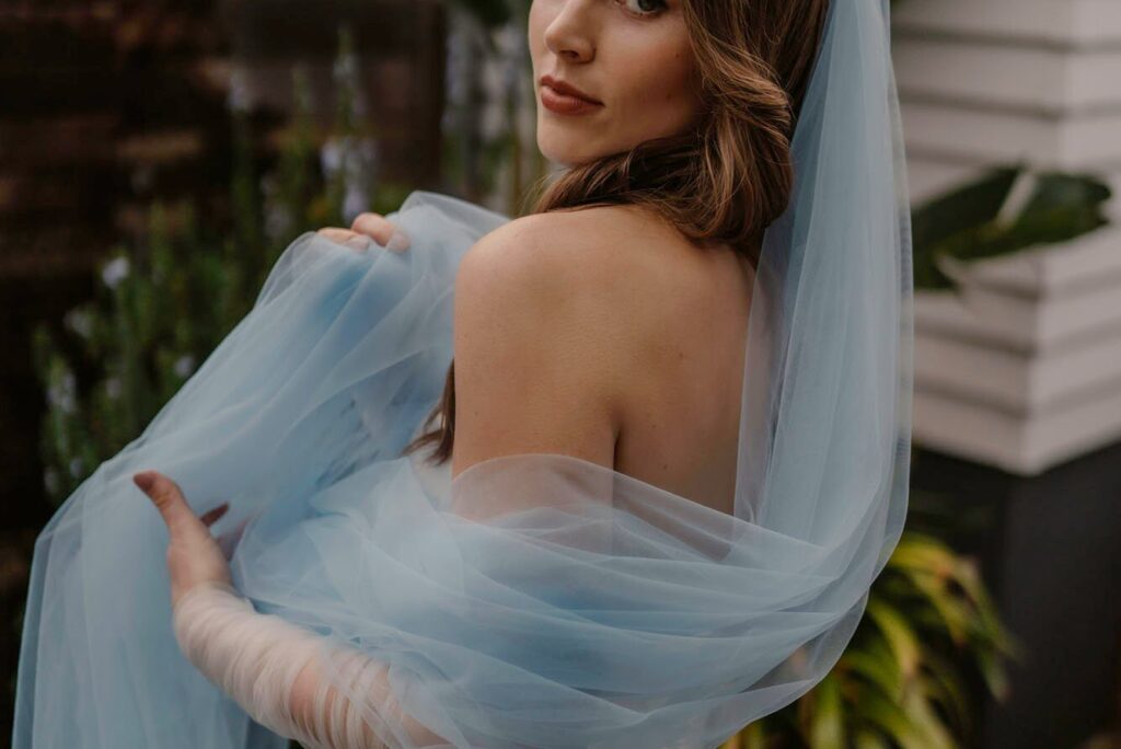 30 Cool and Colourful Statement Veils for Brides