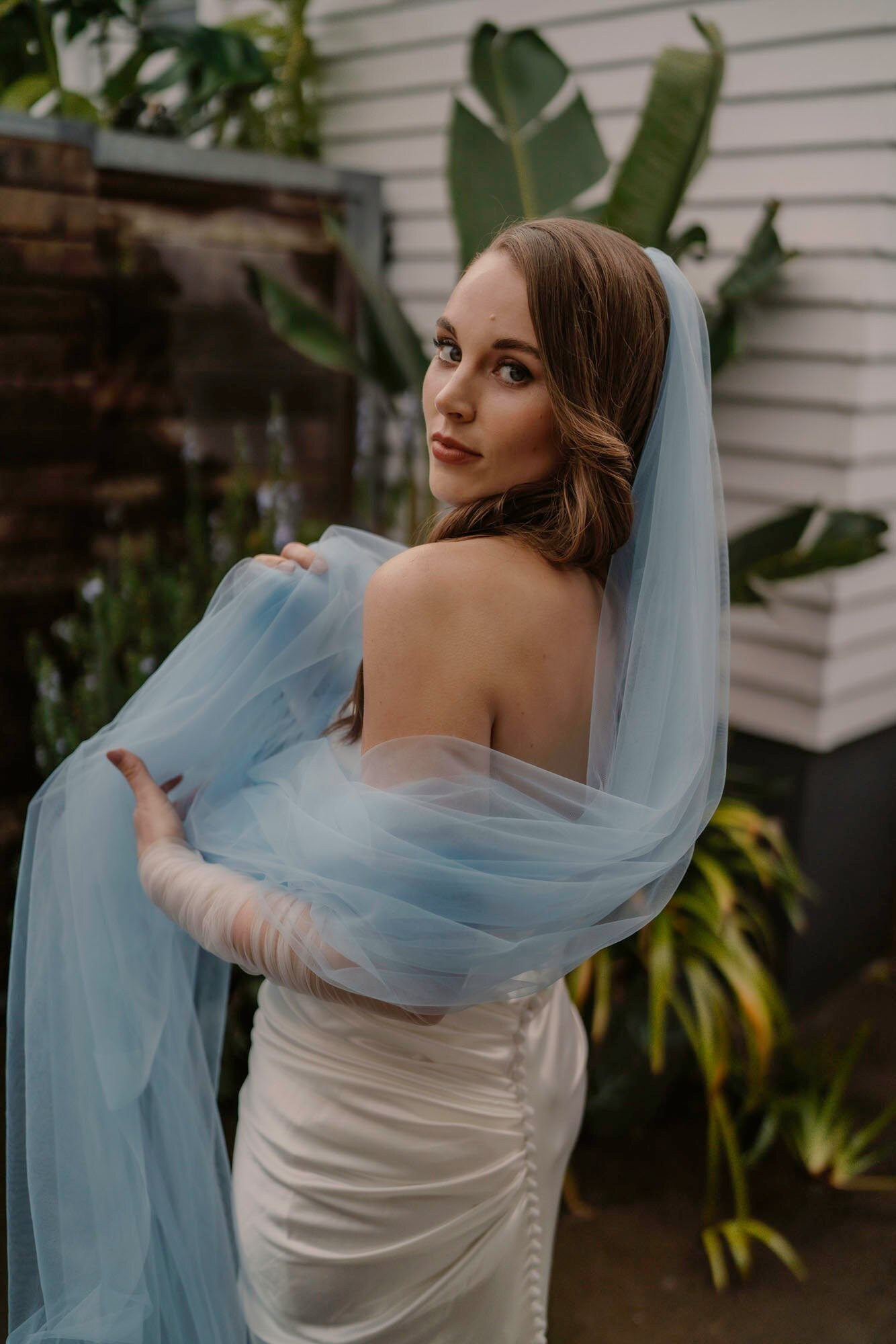 30 Cool and Colourful Statement Veils for Brides