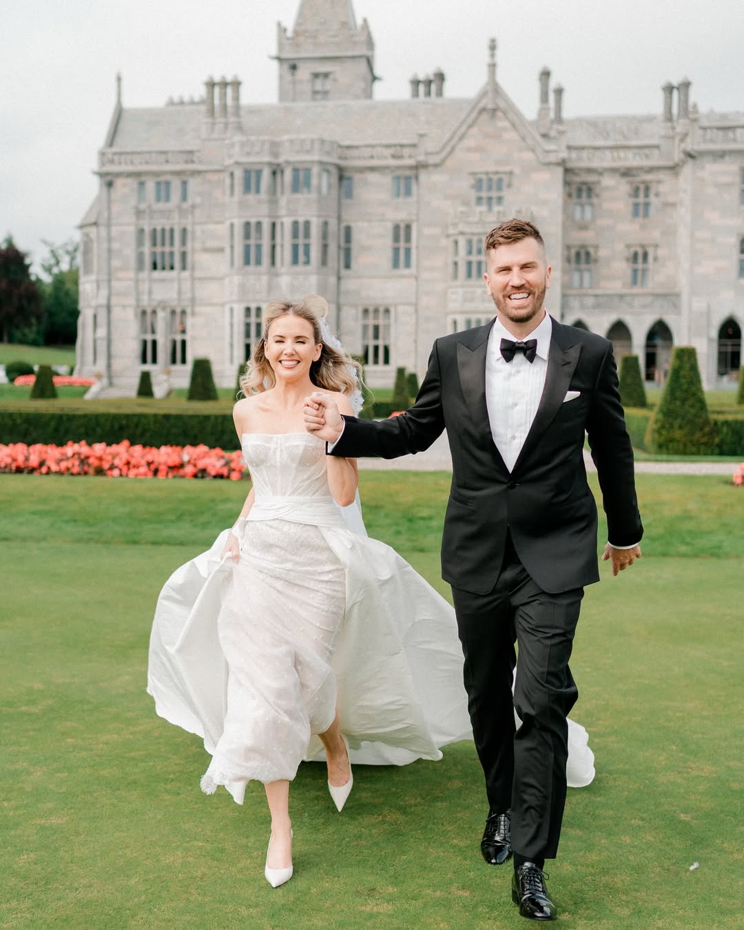 A Black-Tie Adare Manor Wedding with Kim Kassas Couture Gown