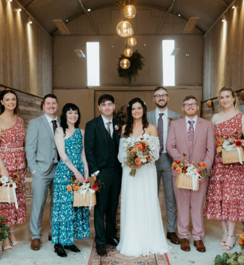 14 Celebrity Brides Who Wowed in Colourful Wedding Dresses