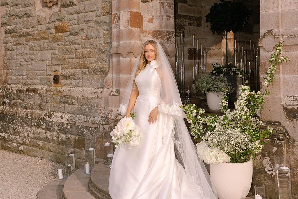 Broadcaster Diana Bunici’s Timeless Romantic Gown