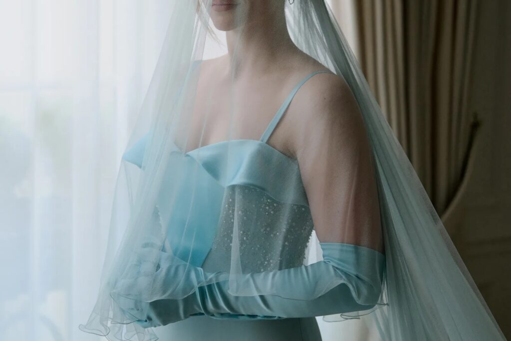 14 Celebrity Brides Who Wowed in Colourful Wedding Dresses