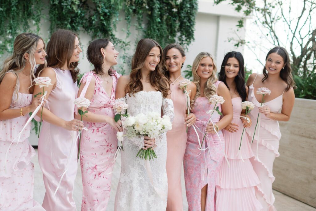 Bubblegum, Cerise & Magenta: Pink Bridesmaids Dresses