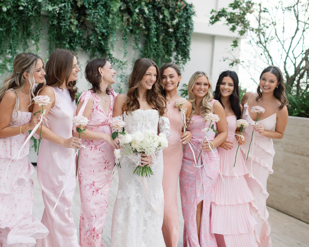 Bubblegum, Cerise & Magenta: Pink Bridesmaids Dresses
