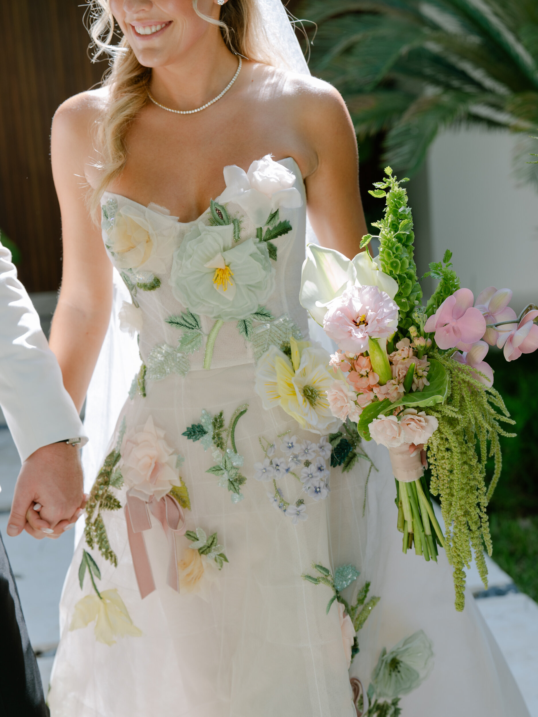 Real Bride Style: Colourful Embroidered Wedding Dresses
