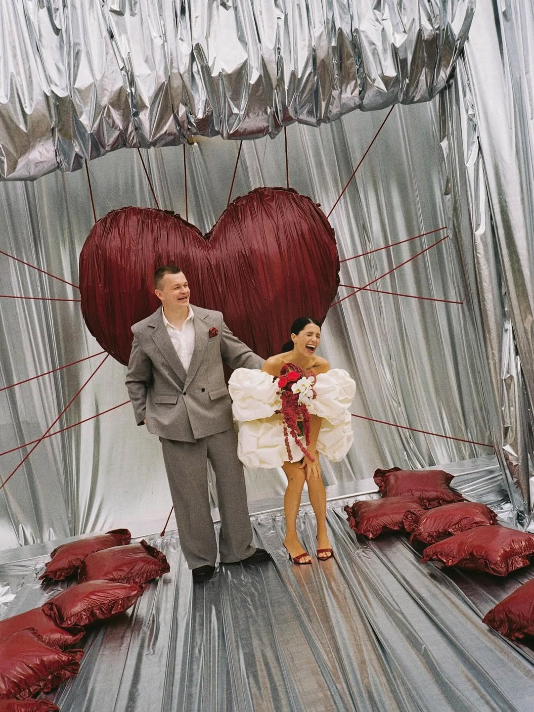 Trend Alert! Bold Fabric Heart Backdrops