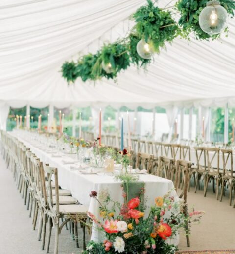A Garden Party Wedding with a Natural History Museum Twist