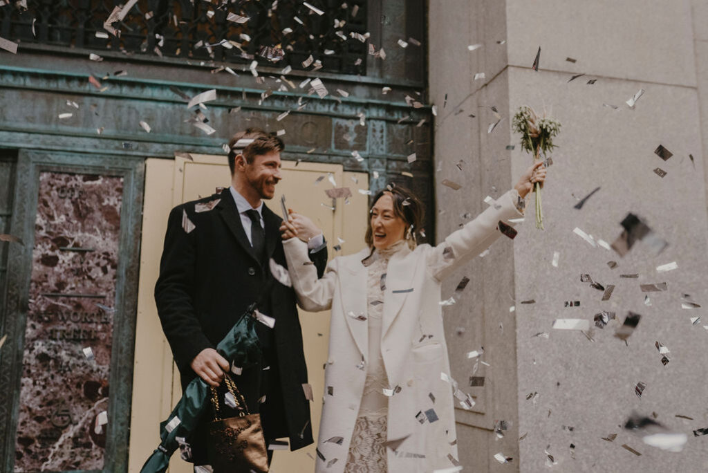 A Warm Wintery Part-One Wedding in NYC